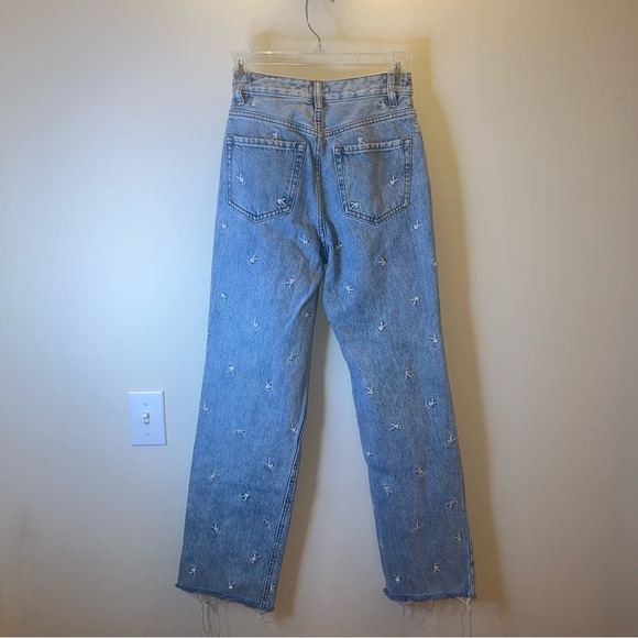 Playboy x PacSun Embroidered Straight Leg Jeans Size 23 High Rise - Picture 4 of 12